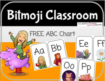 Free Bitmoji ABC Chart
